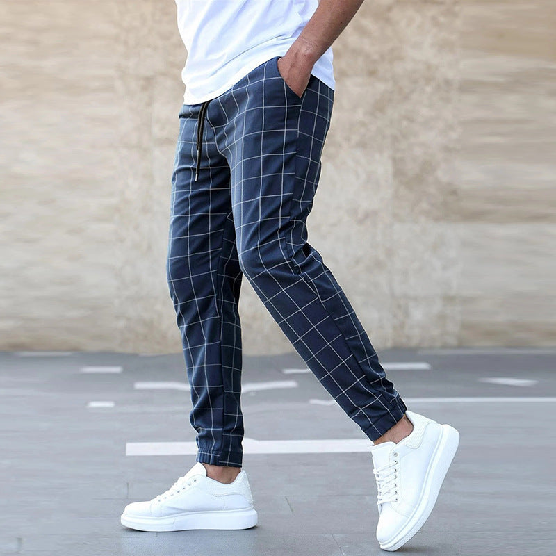 Enzo | Checked Casual Pants