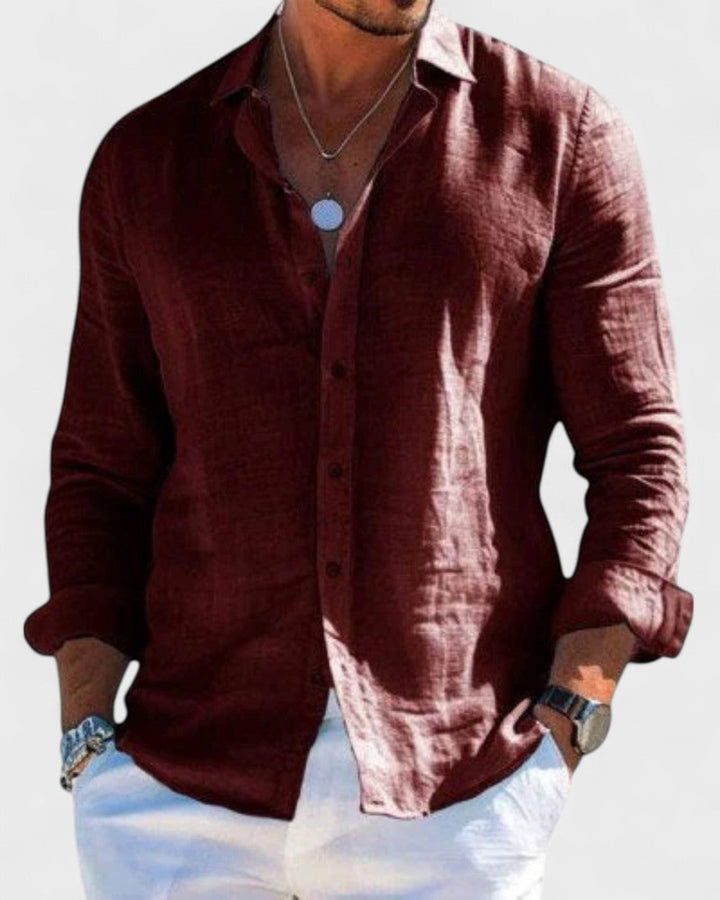 Morgan | Elegant and Refined Men's Linen Shirt