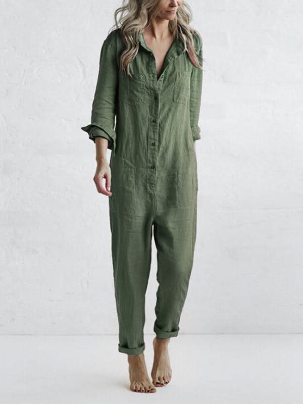 Rosa™ | Jumpsuit lange mouwen