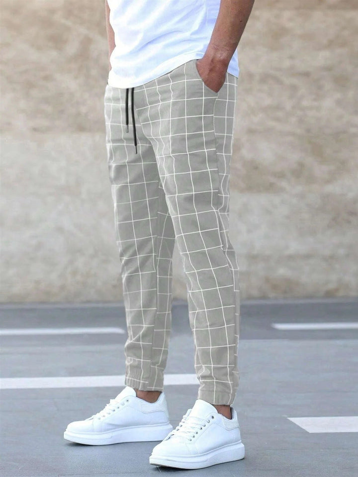 Enzo | Checked Casual Pants