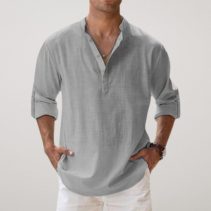 Milan | Stylish Buttoned Henley Shirt