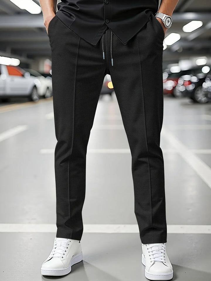 Einar | Men's Trousers with Drawstring Closure and Slim Fit