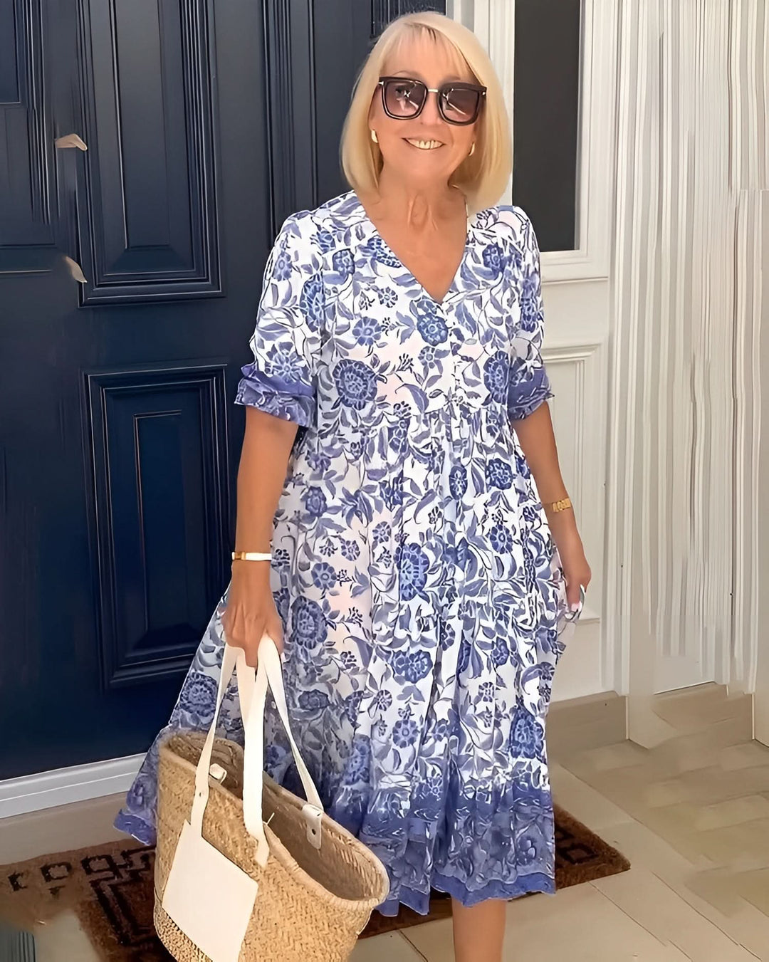 Evelyne | Elegant Floral Dress