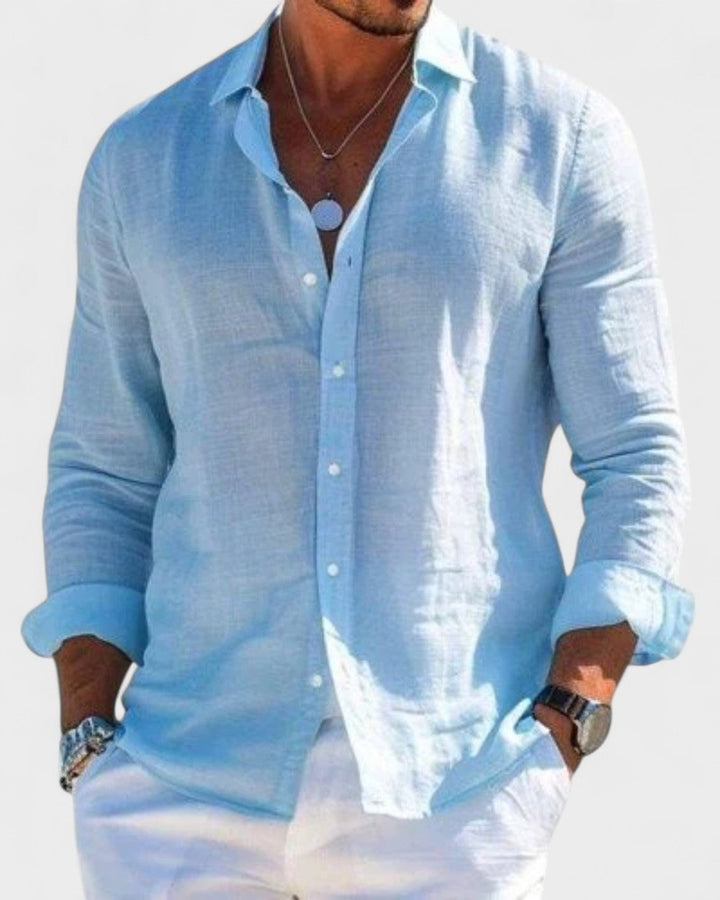 Morgan | Elegant and Refined Men's Linen Shirt