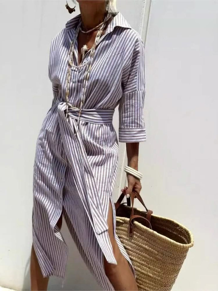 Géraldine | Lightweight and Stylish Striped Dress