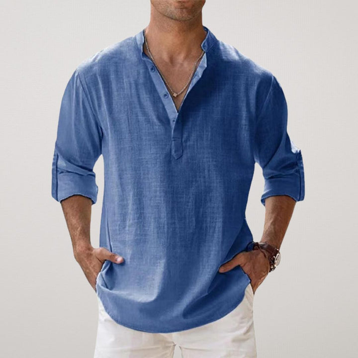Milan | Stylish Buttoned Henley Shirt