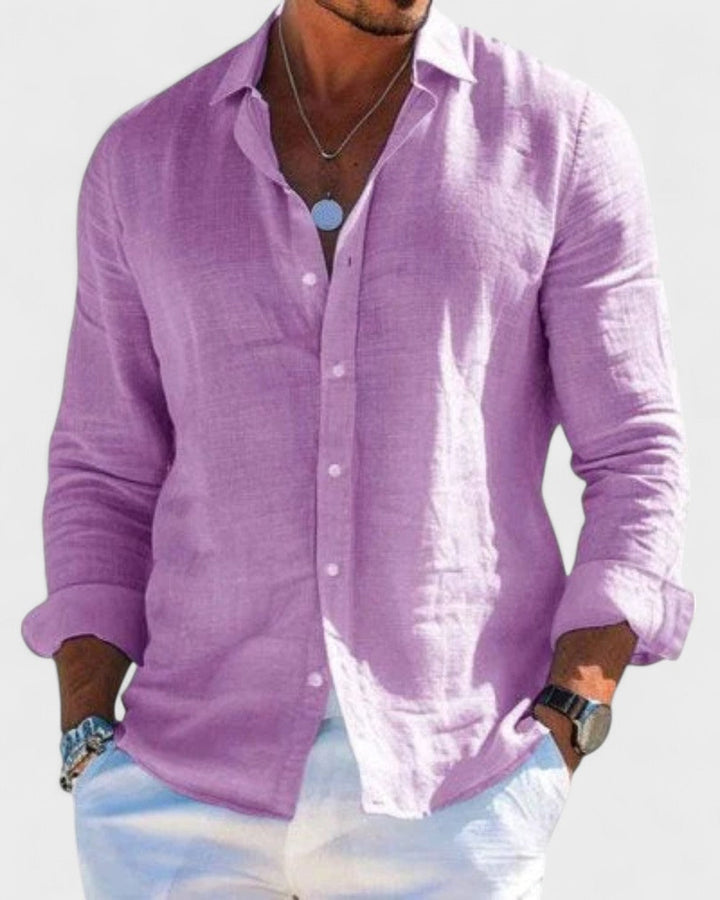 Morgan | Elegant and Refined Men's Linen Shirt