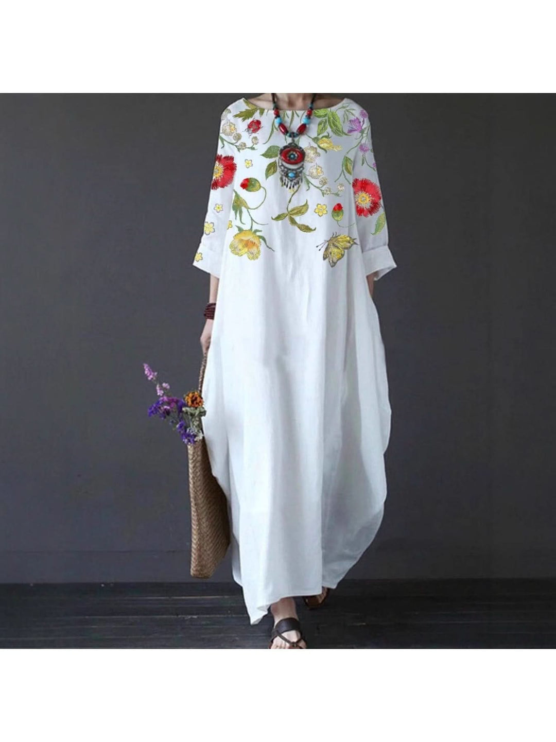 Winifred - Effortless Bloom Casual Maxi Dress