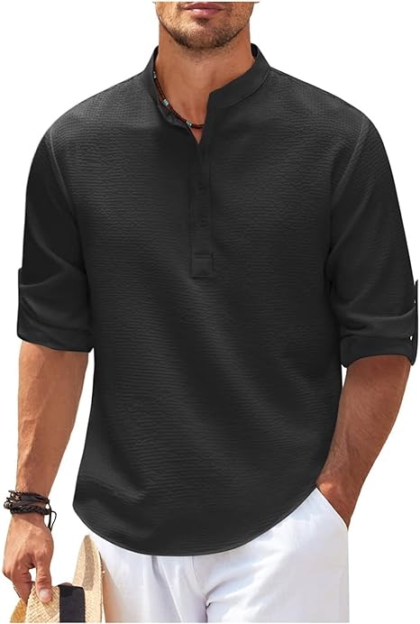 Adrian | Casual and Stylish Summer Henley Shirt