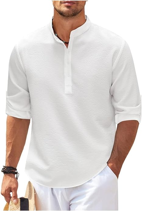 Adrian | Casual and Stylish Summer Henley Shirt