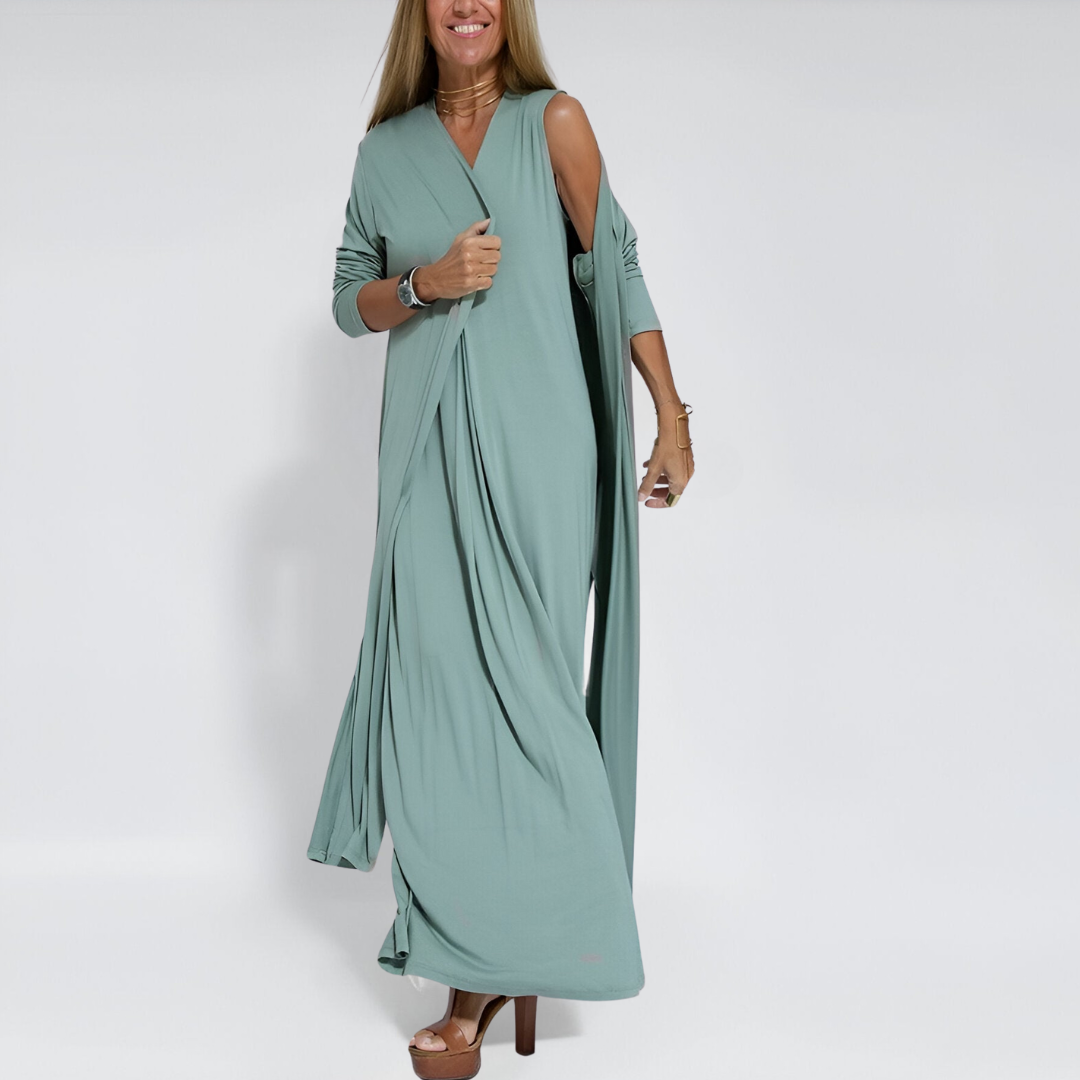 Leanne ™ | Elegant Summer Dress + Free Cardigan