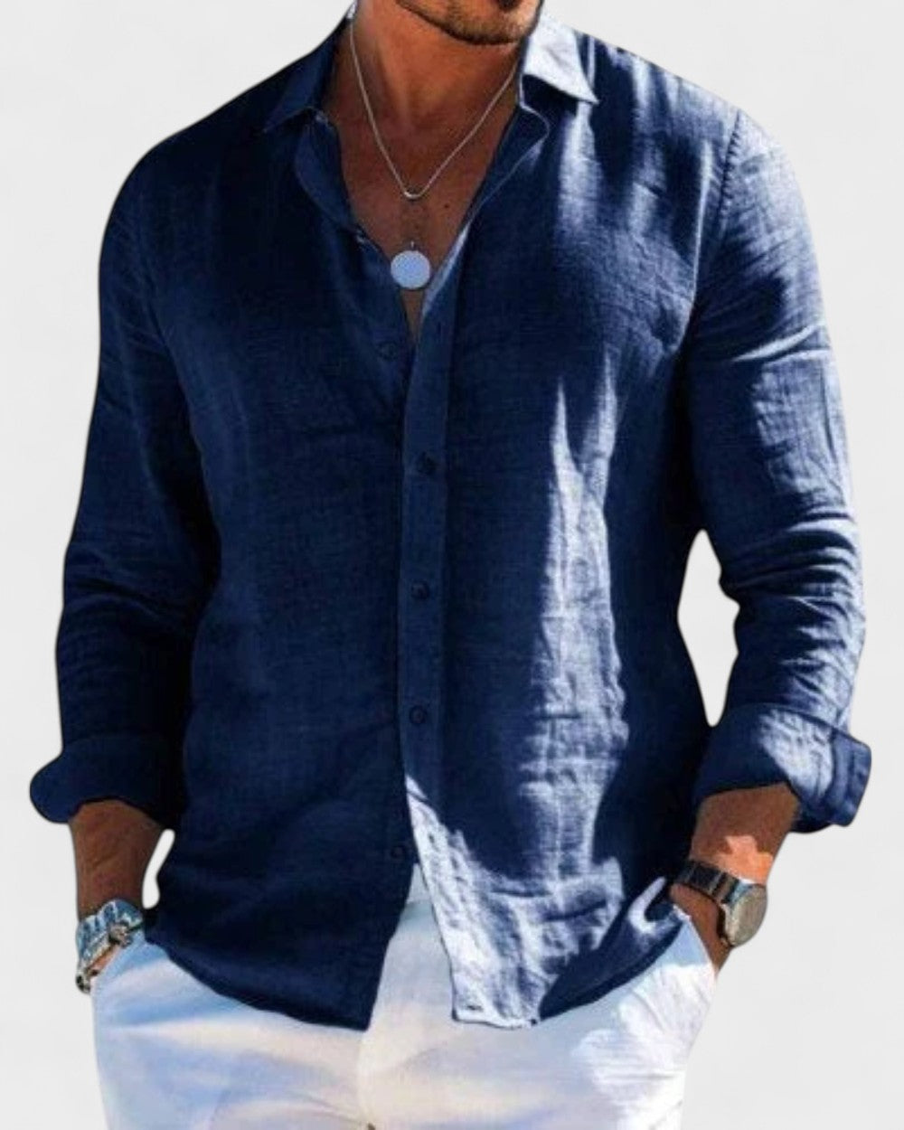 Morgan | Elegant and Refined Men's Linen Shirt