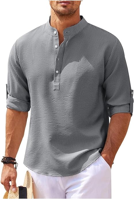 Adrian | Casual and Stylish Summer Henley Shirt