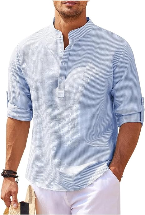 Adrian | Casual and Stylish Summer Henley Shirt