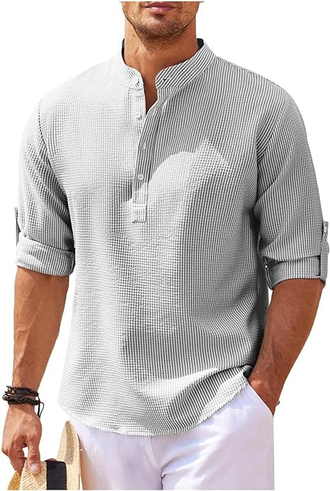 Adrian | Casual and Stylish Summer Henley Shirt