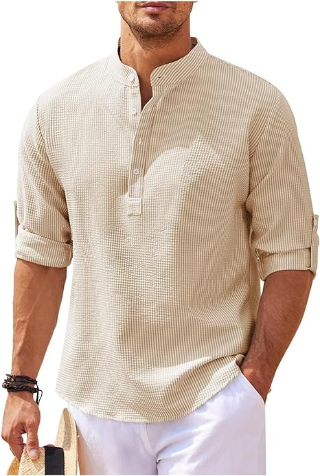 Adrian | Casual and Stylish Summer Henley Shirt
