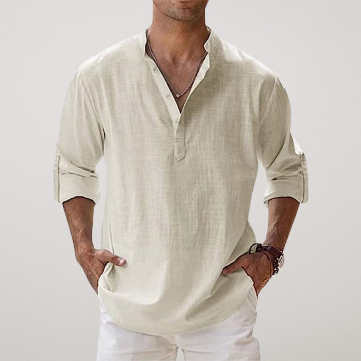 Milan | Stylish Buttoned Henley Shirt