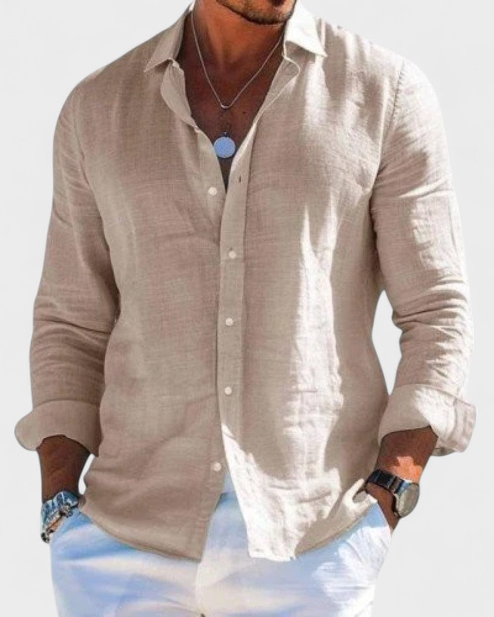 Morgan | Elegant and Refined Men's Linen Shirt
