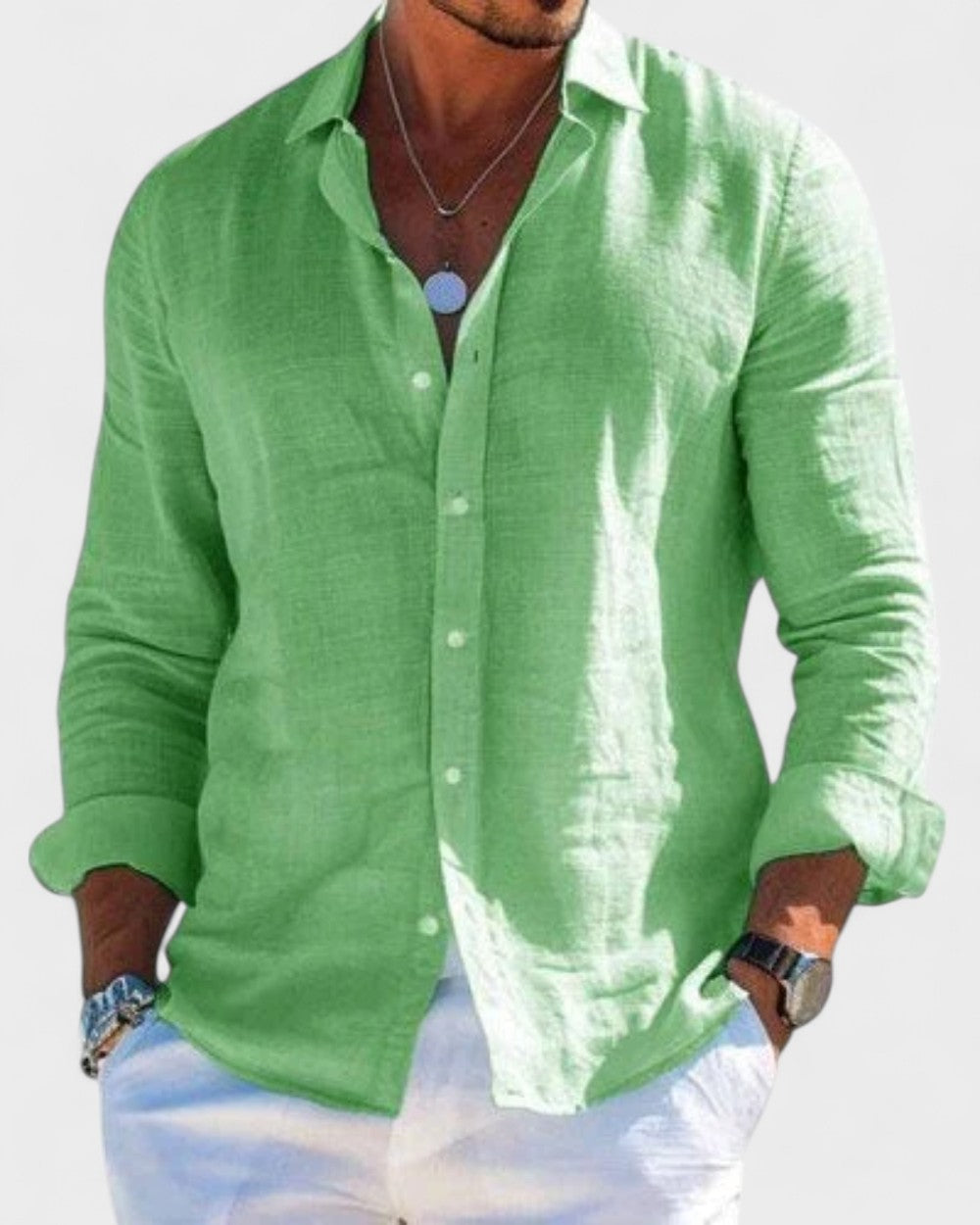 Morgan | Elegant and Refined Men's Linen Shirt