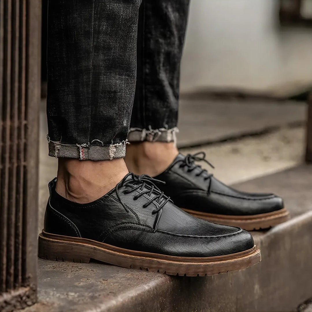Steffen | Men's Leather Lace-Up Shoes for Winter