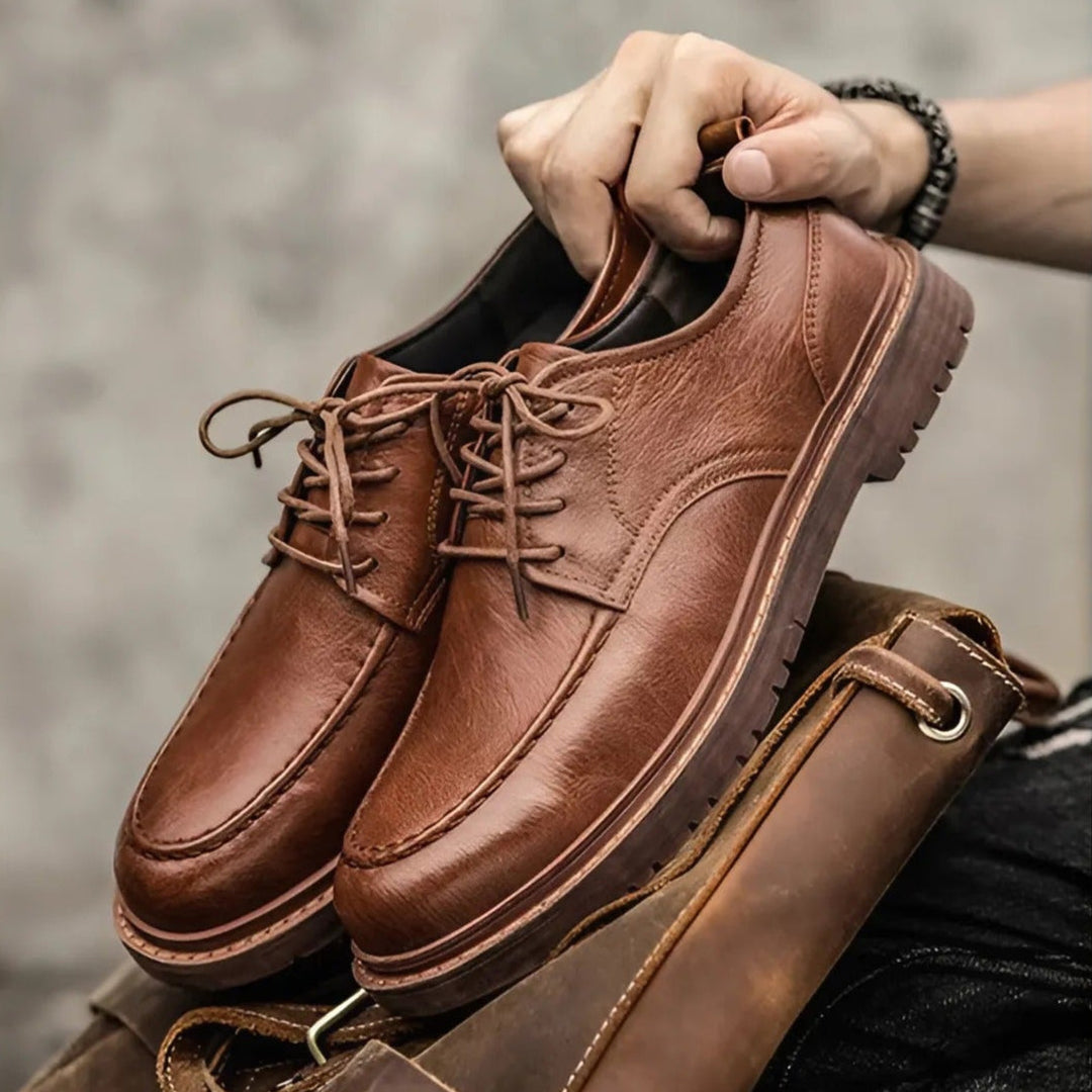 Steffen | Men's Leather Lace-Up Shoes for Winter