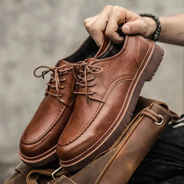 Steffen | Men's Leather Lace-Up Shoes for Winter