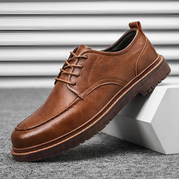 Steffen | Men's Leather Lace-Up Shoes for Winter