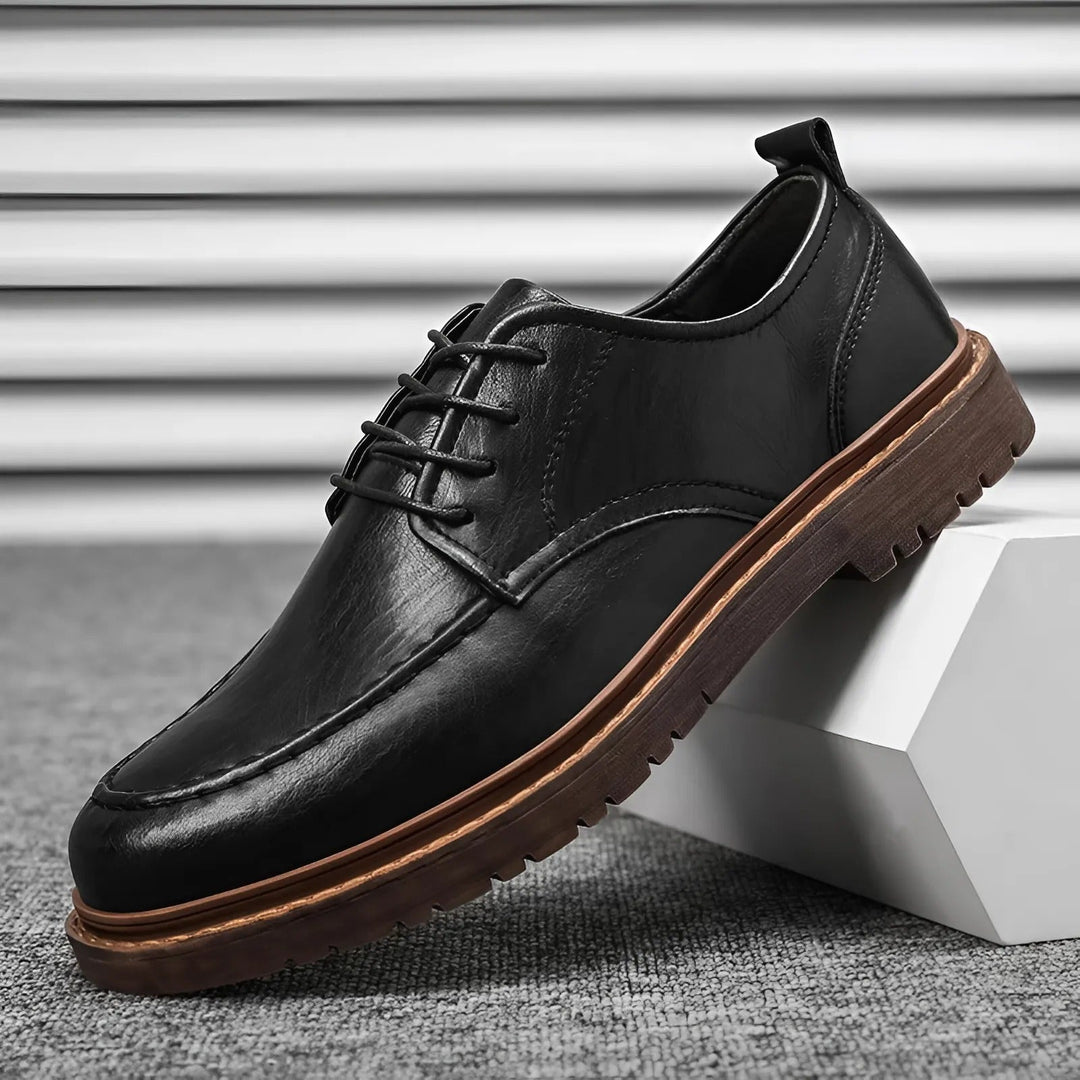Steffen | Men's Leather Lace-Up Shoes for Winter