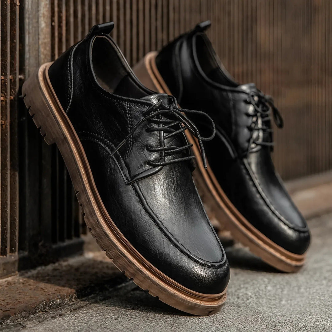 Steffen | Men's Leather Lace-Up Shoes for Winter