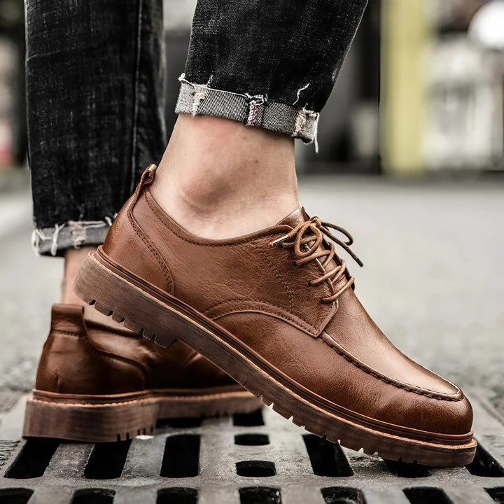 Steffen | Men's Leather Lace-Up Shoes for Winter