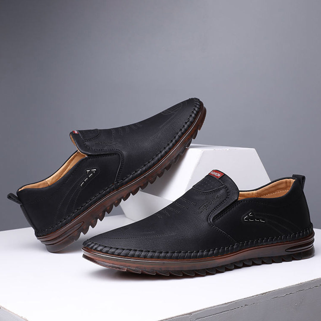 Norbert | Leather Slip-On Shoes with Comfort Fit