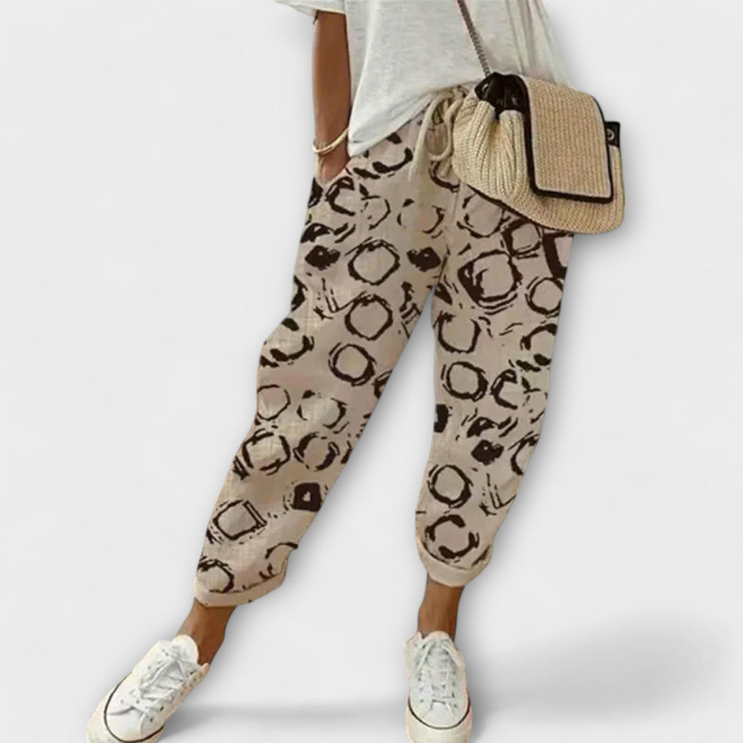 Barbara - Comfortable Cotton-Linen Trousers