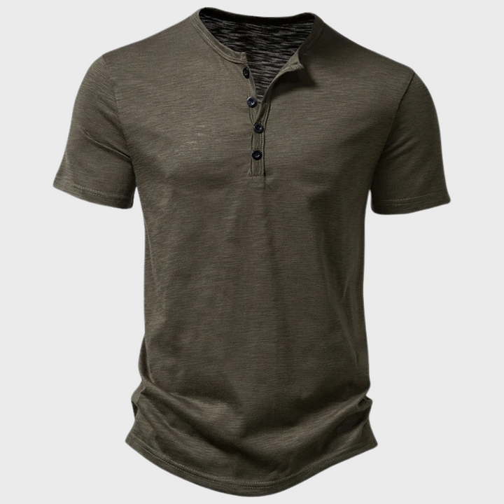 Gunnar | Casual Henley T-shirt with Buttons
