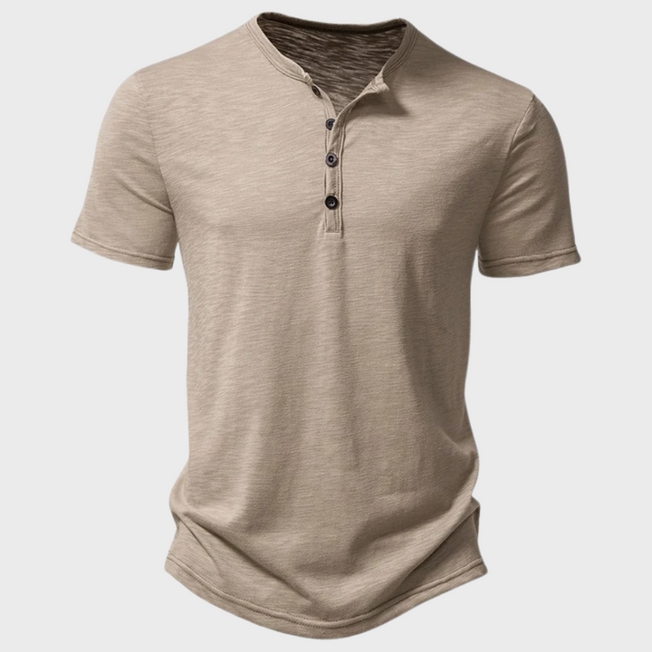 Gunnar | Casual Henley T-shirt with Buttons