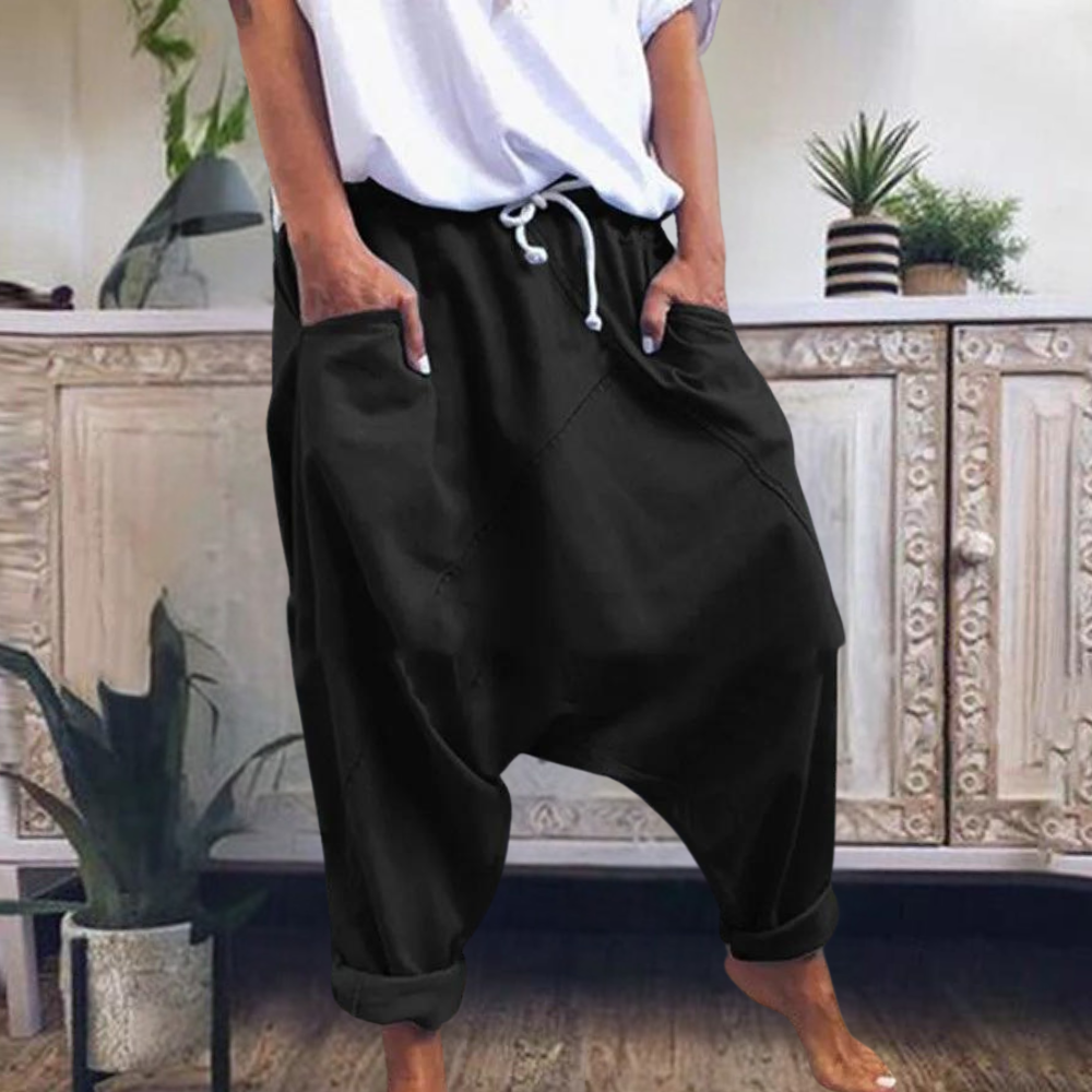 Tilia | Loose Fit Pants with Drop Crotch