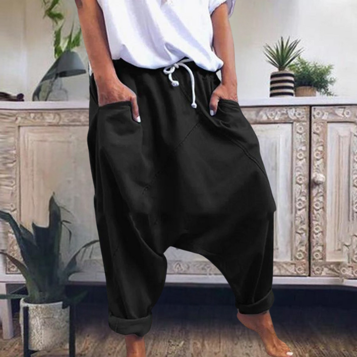 Tilia | Loose Fit Pants with Drop Crotch