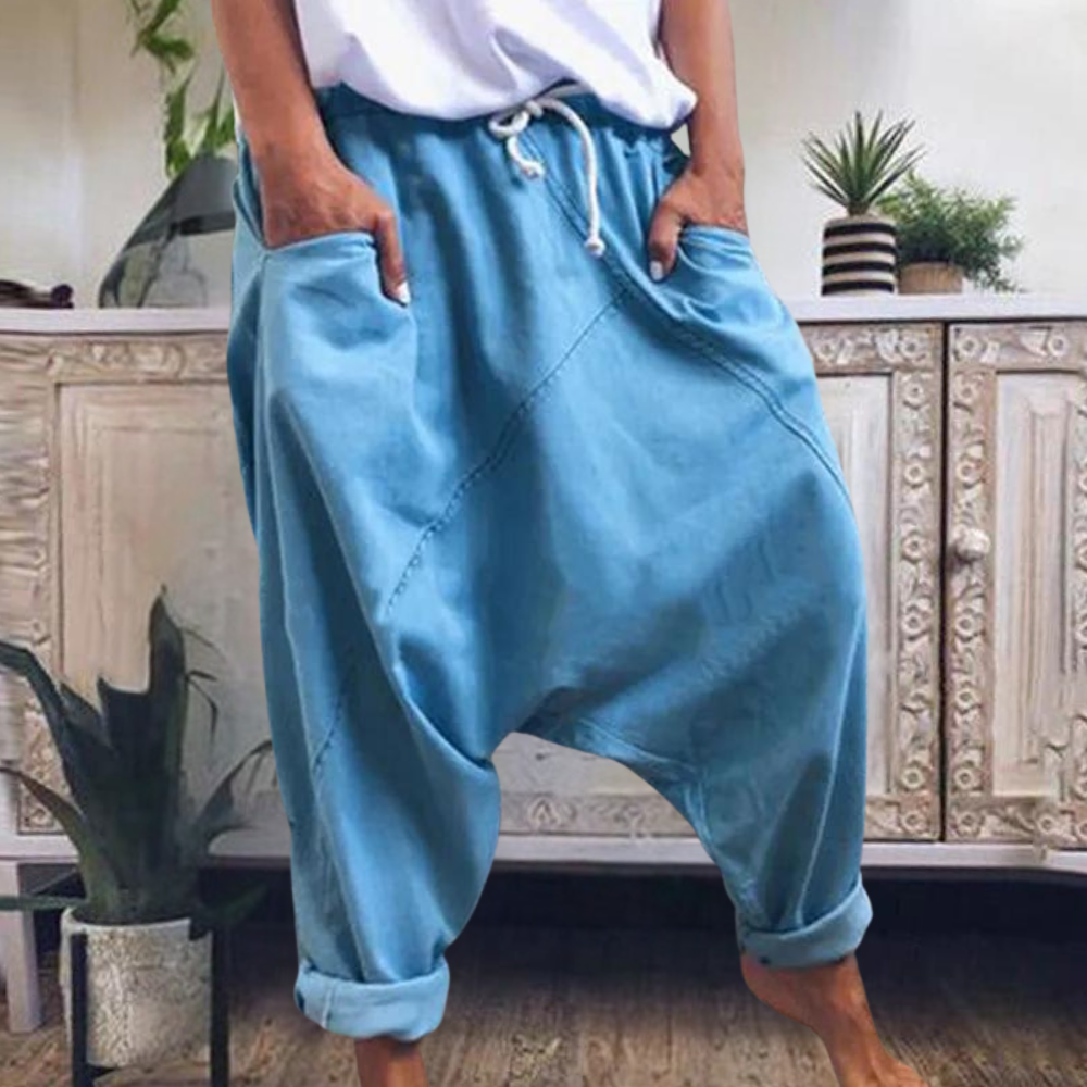 Tilia | Loose Fit Pants with Drop Crotch