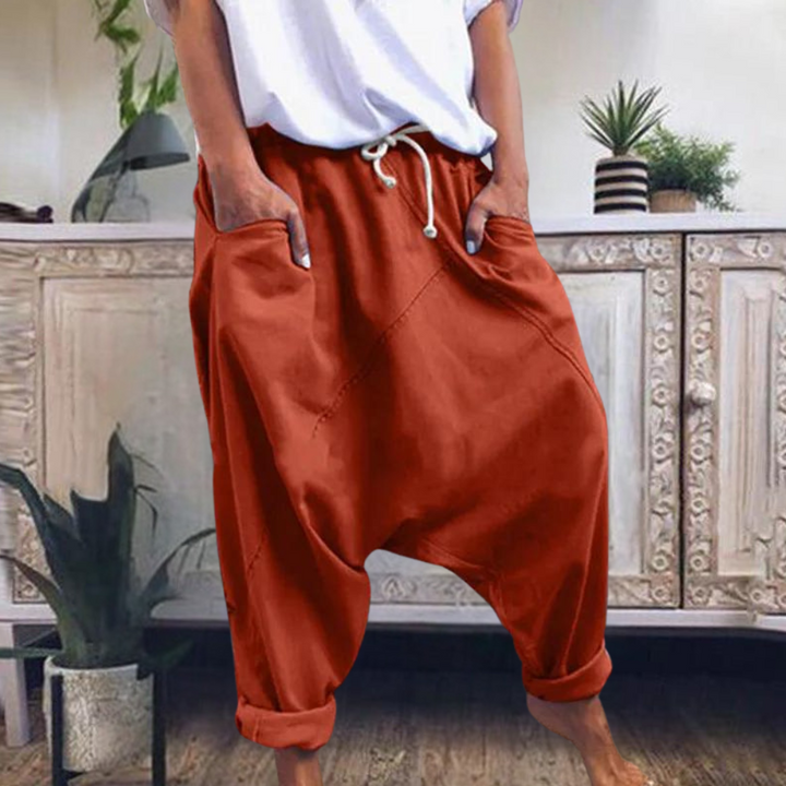 Tilia | Loose Fit Pants with Drop Crotch