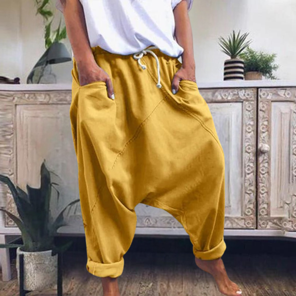 Tilia | Loose Fit Pants with Drop Crotch