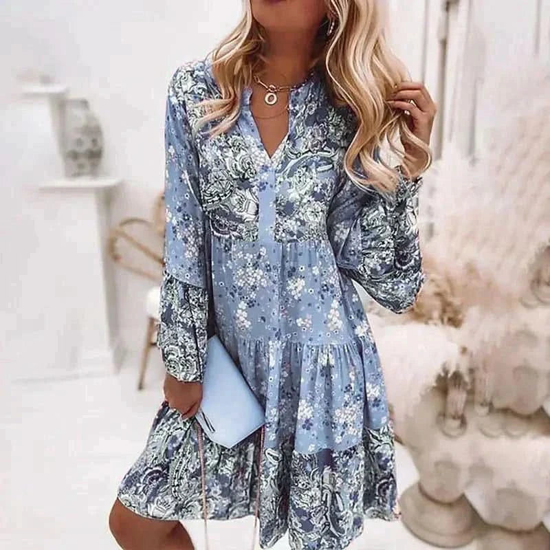 Linda - Flower-patterned Summer Dress
