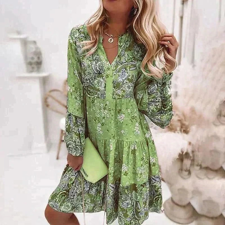 Linda - Flower-patterned Summer Dress