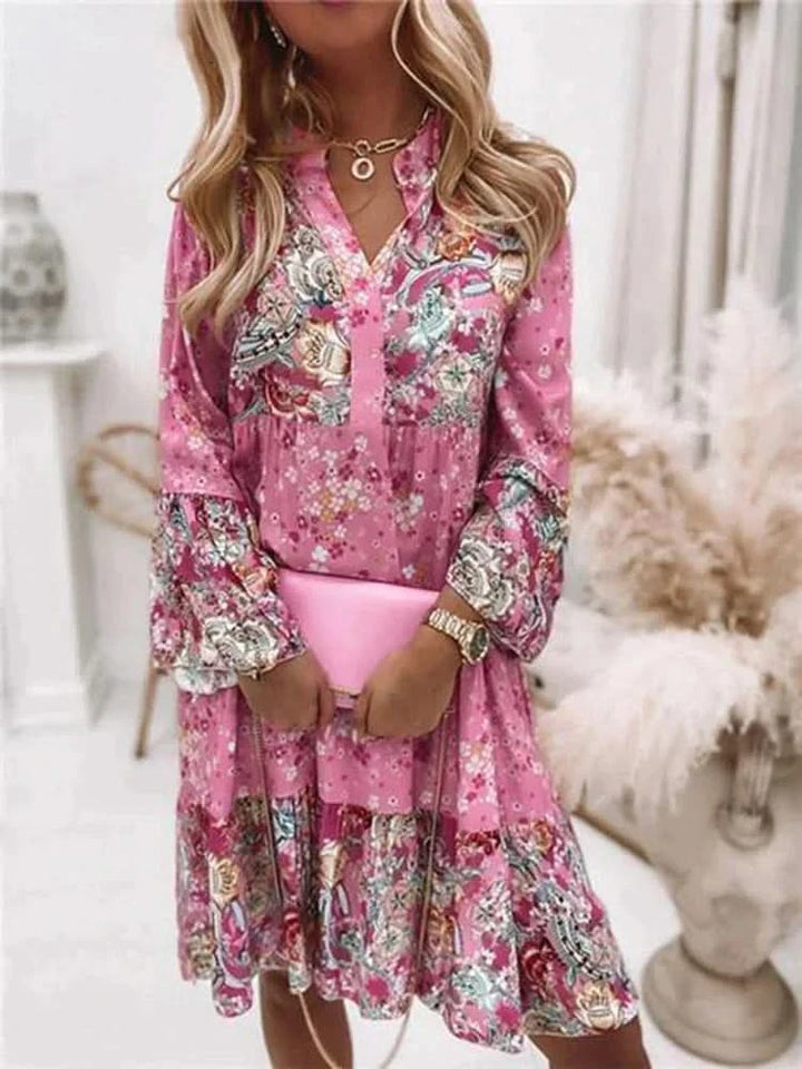 Linda - Flower-patterned Summer Dress
