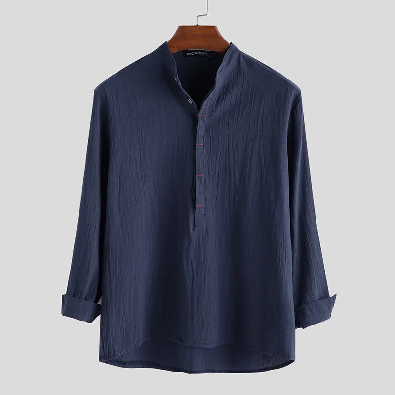 Rasmus | Stylish Casual Mandarin Shirt