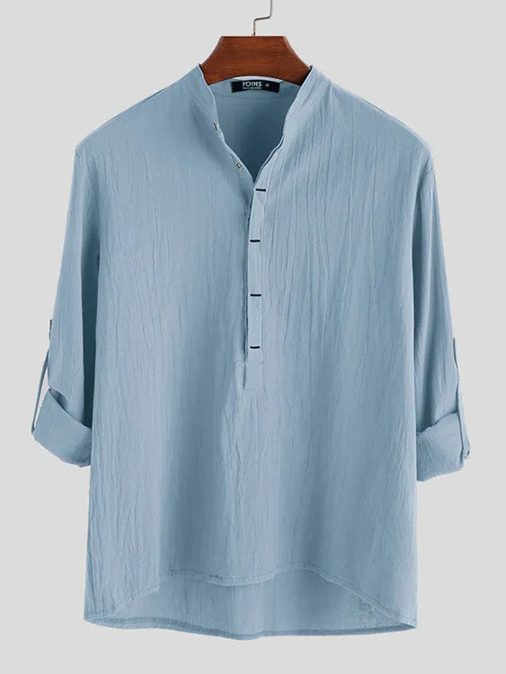 Rasmus | Stylish Casual Mandarin Shirt