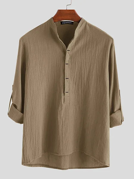 Rasmus | Stylish Casual Mandarin Shirt