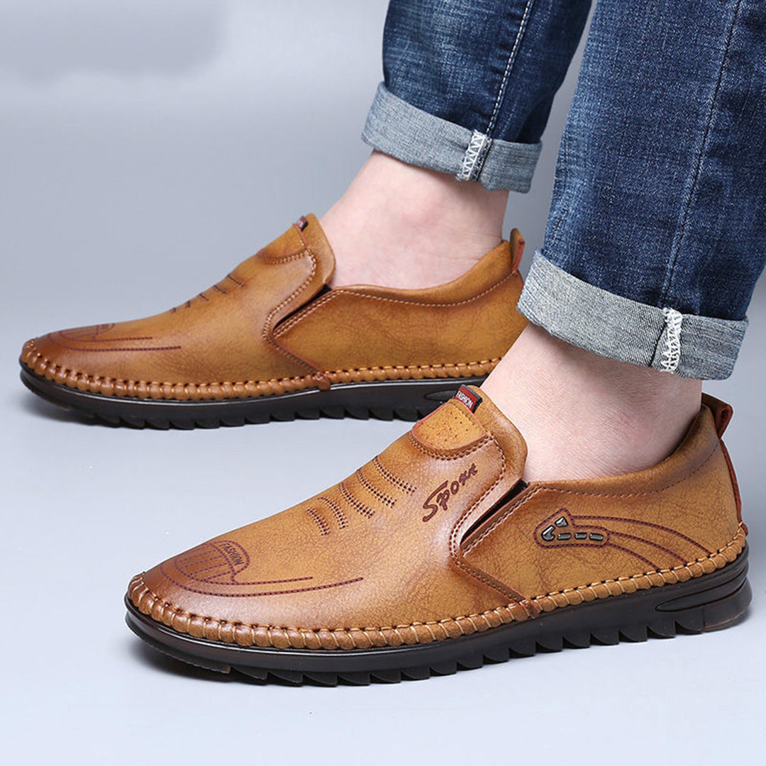 Norbert | Leather Slip-On Shoes with Comfort Fit
