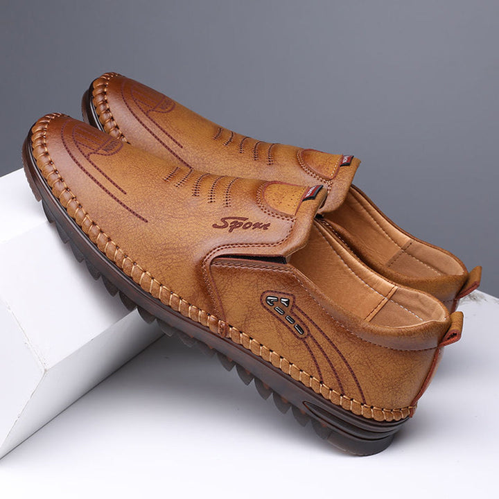 Norbert | Leather Slip-On Shoes with Comfort Fit
