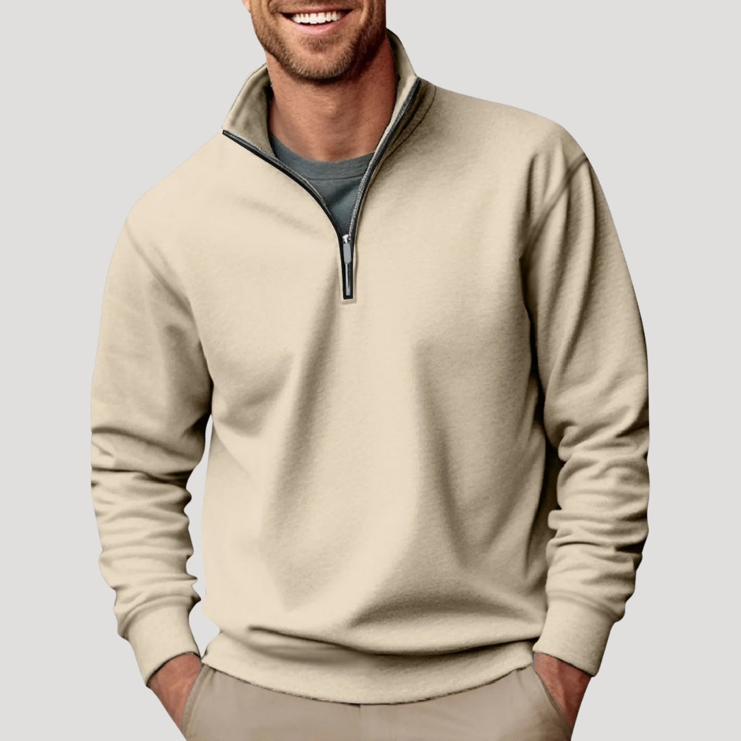 Johan | Men's Classic Zipper Long Sleeve Sweatshirt