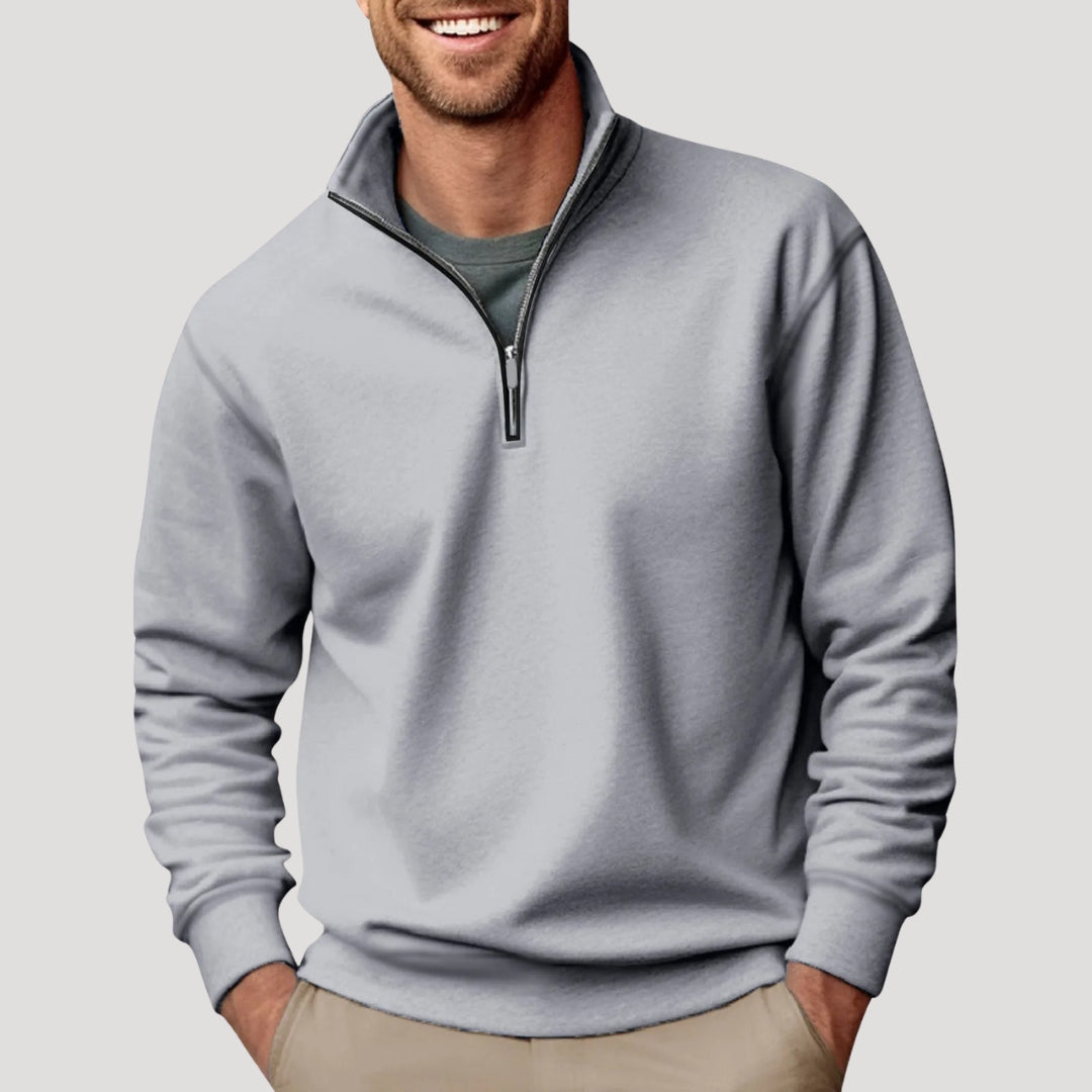 Johan | Men's Classic Zipper Long Sleeve Sweatshirt