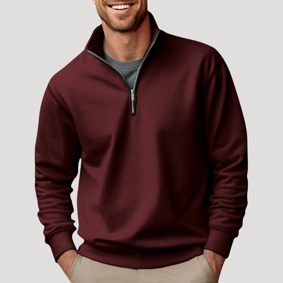 Johan | Men's Classic Zipper Long Sleeve Sweatshirt